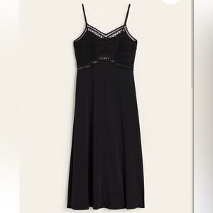 H&M Black Crochet Dress